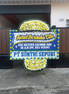 Papan Bunga Duka di Tambaksari